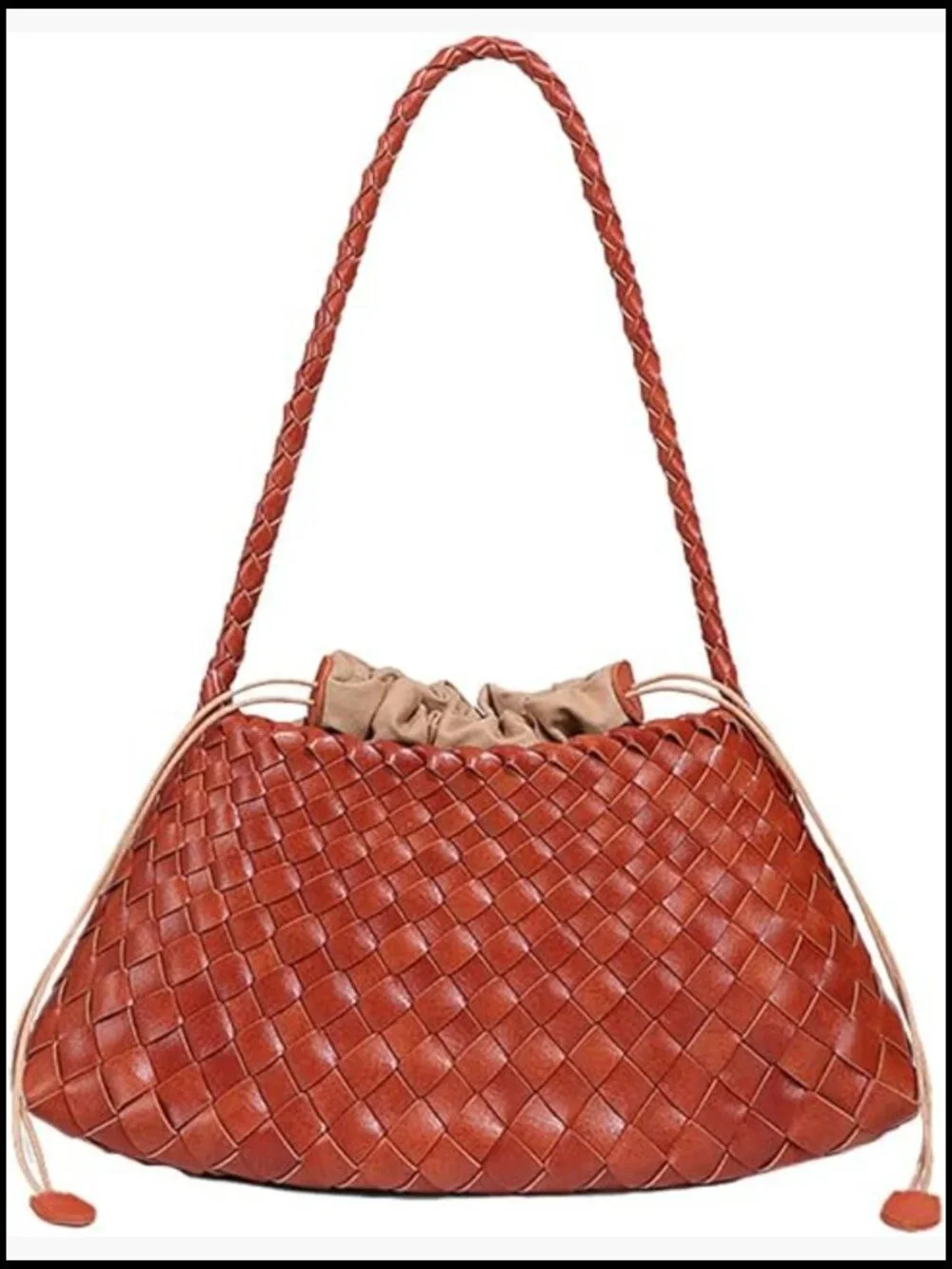 Suede Woven Hobo Bag Trendy Tote Purse Underarm Shoulder Vintage Clutch